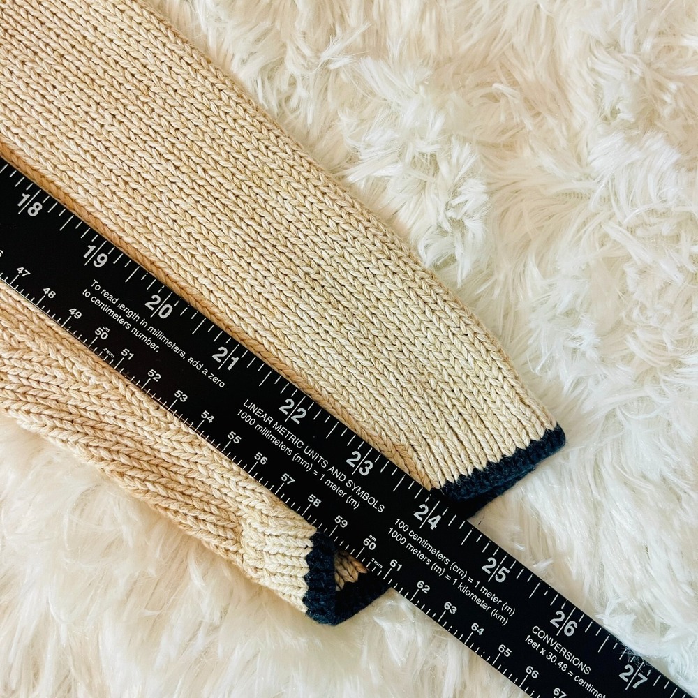 Crazy Horse Womens Cozy Knit‎ Sweater Size S Cream Neutral Winter Cabincore - Picture 9 of 9